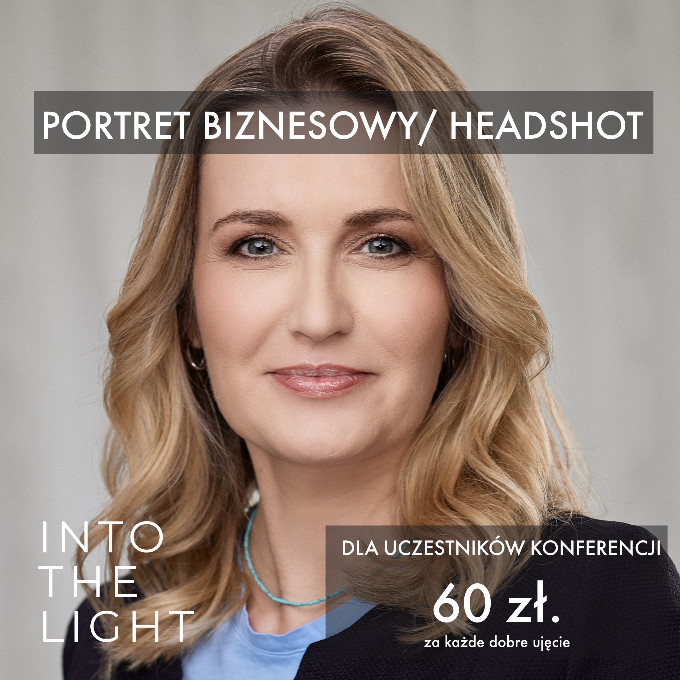Portret biznesowy kobiety, sesja Into the Light